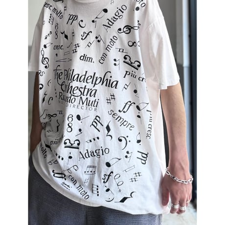 1980's "The Philadelphia Orchestra" MUSIC NOTES Printed Tee