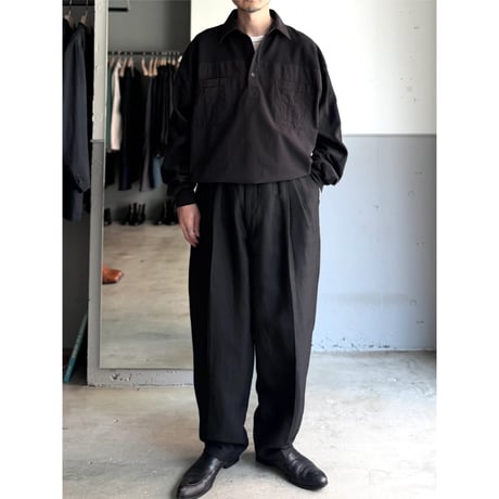 1990's Switching fabric design 4pocket pullover shirt