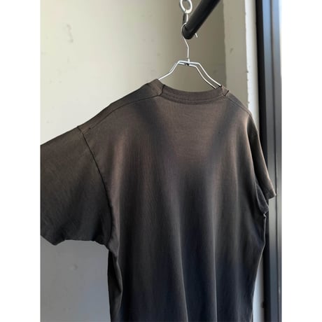 1980's Sun faded & Damaged Black Color Tee