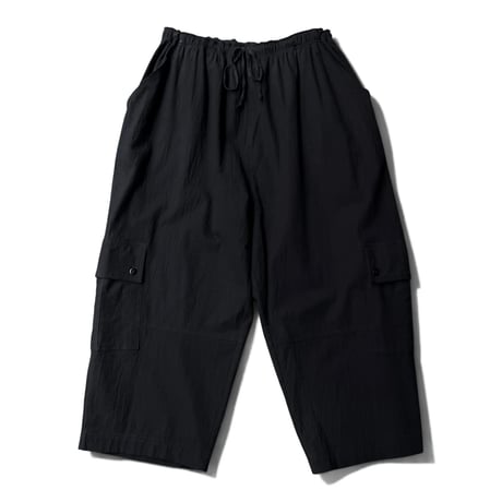 2000's Cotton fabric cropped relaxing pants with side flap pocket
