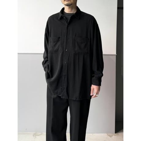 1990's USA MADE Garment Dyed Tencel Shirt