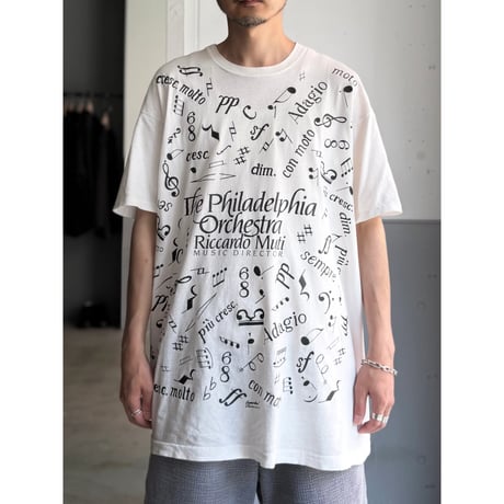 1980's "The Philadelphia Orchestra" MUSIC NOTES Printed Tee