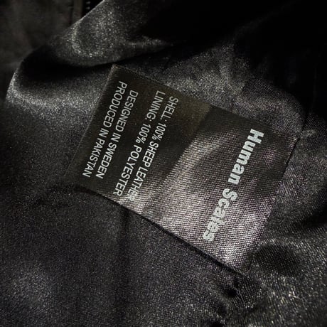 Double zipper Black Leather Jacket