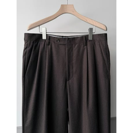 2000's "ZIGNONE" ITALY MADE Cashmere blend 2tuck slacks pants
