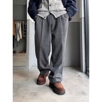 1980's-1990's ITALY MADE Wool Blend 2tuck Slacks Pants