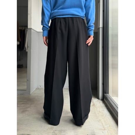 1980's-Early 1990's Extra wide silhouette 2tuck slacks pants