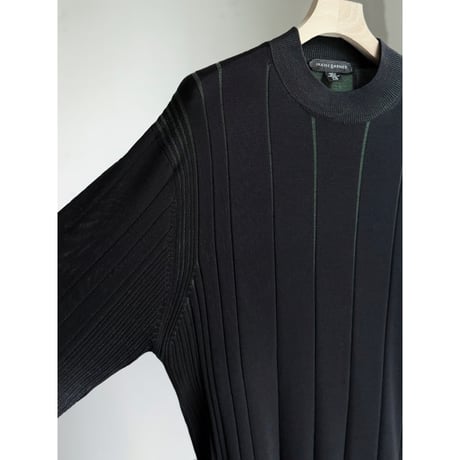 2000's "JHANE BARNES" Irregular rib silk knit pullover