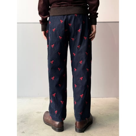 1990's "Polo by Ralph Lauren" USA MADE Lobster embroidered corduroy pants