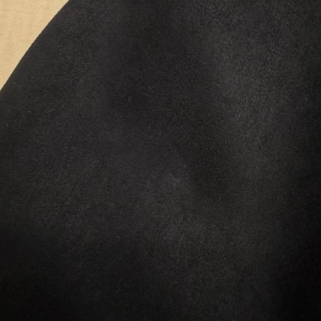 2000's Micro polyester suede fabric open collar long sleeve shirt