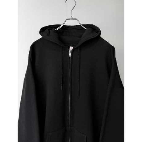 2000's〜 "Hanes Ultimate Cotton" Black Color Full-Zip Hoodie