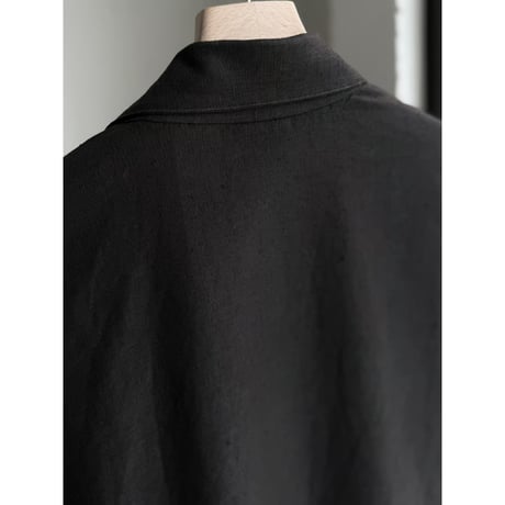 Early 1990's Black linen fabric relaxing tailored jacket