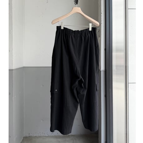 2000's Cotton fabric cropped relaxing pants with side flap pocket