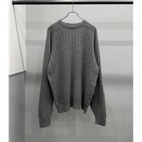 1990's-2000's Crew-necked Raglan Sleeve Cashmere Knit Sweater