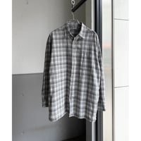 1990's Ombre praid patterned cotton shirt
