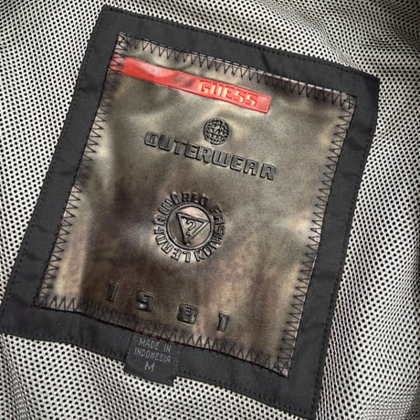 2000's "GUESS" Double zipper drizzler jacket