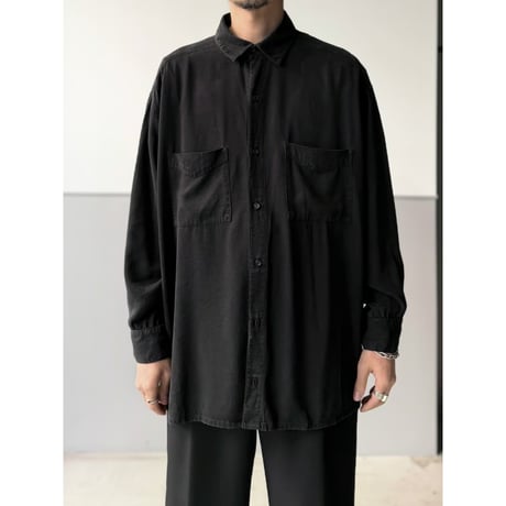 1990's USA MADE Garment Dyed Tencel Shirt