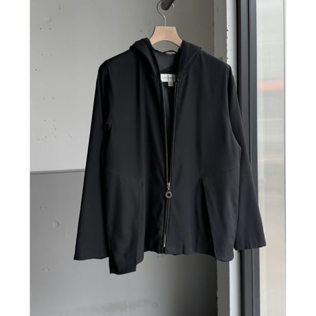 1990's Twill weave hooded jacket with unique flap pocket