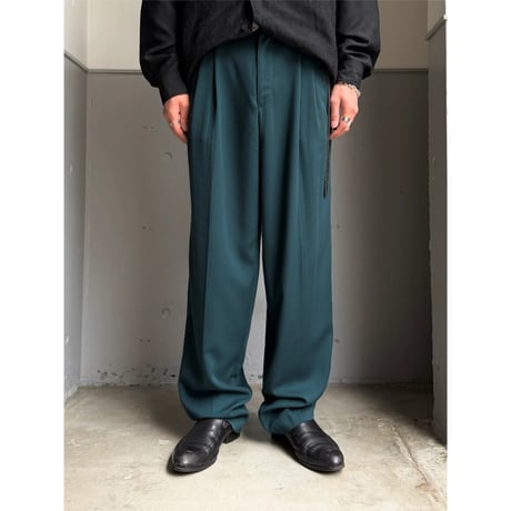 (Deadstock) 1990's "CITY STREETS" Rayon blend 3tuck slacks pants