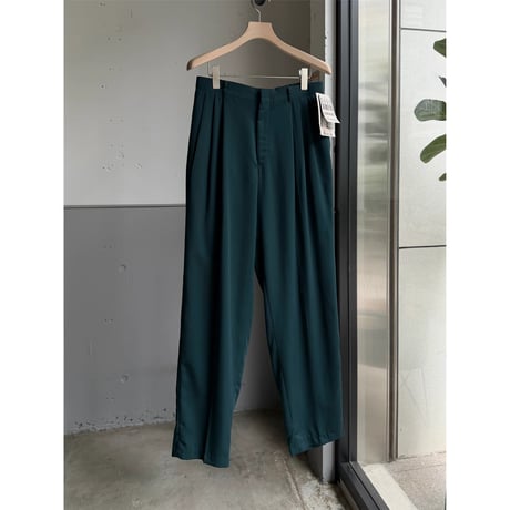 (Deadstock) 1990's "CITY STREETS" Rayon blend 3tuck slacks pants