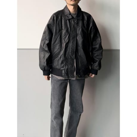1990's Dolman sleeve leather jacket