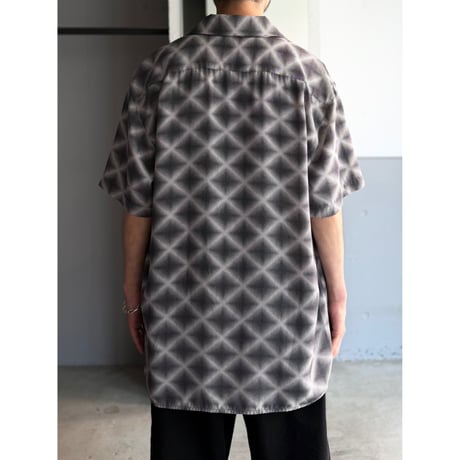1990's Open collar plaid shirt