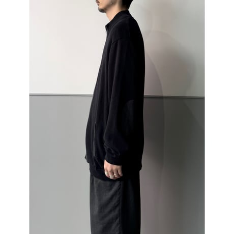 2000's〜 "claiborne" Double Zipper Cotton Knit Sweater