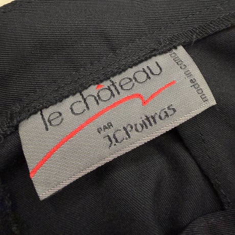 1990's "Le Château par J.C. Poitras" CANADA MADE Inverted pleats wide silhouette slacks pants