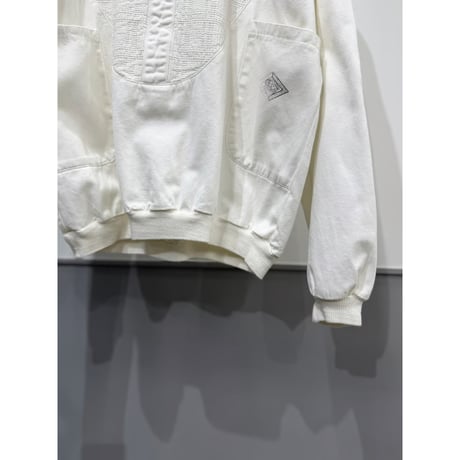 1980's Switching Fabric design pullover shirt with pocket
