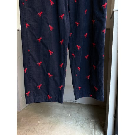 1990's "Polo by Ralph Lauren" USA MADE Lobster embroidered corduroy pants