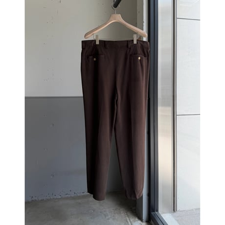 2000's〜 Silk fabric 2tuck slacks pants