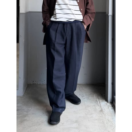 1990's Ramie × Cotton 2tuck slacks pants