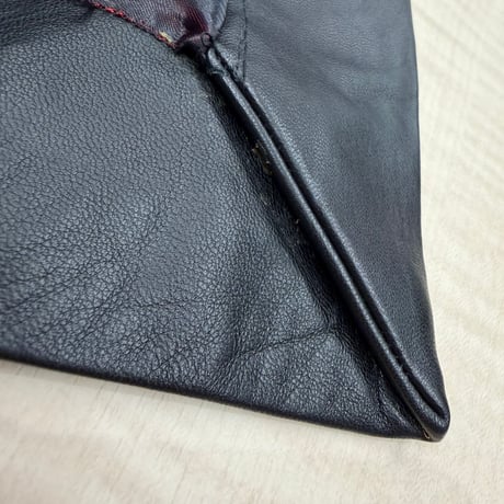 1990's Lamb leather 2way collar relaxing jacket