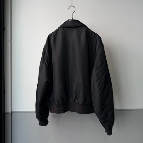 1990's Wide & Short Silhouette nylon shell padding jacket
