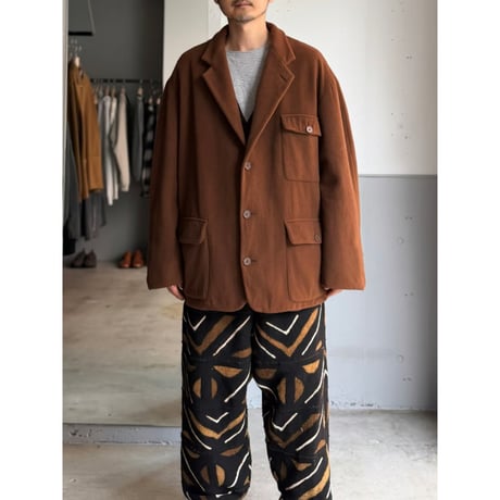 1990's CANADA MADE Wool 2way collar & 3pocket tailored jacket