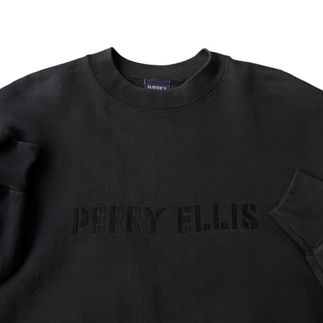 1990's "PERRY ELLIS AMERICA" USA MADE Embroidery Logo Sweat Shirt