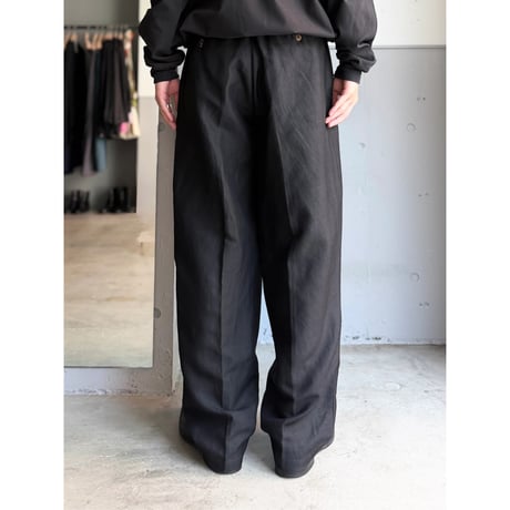 1980's-Early 1990's Linen × Rayon 3tuck slacks pants