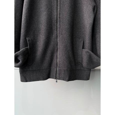 "BANANA REPUBLIC" Wool × Cotton Double-Zipper Knit Blouson