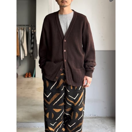 1980's "Jantzen" Brown color wool knit cardigan