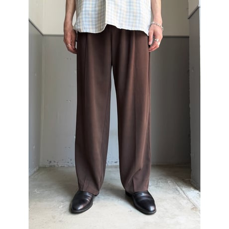 2000's〜 Silk fabric 2tuck slacks pants