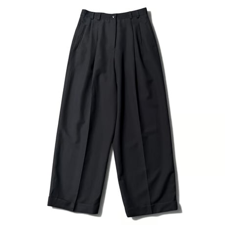 1980's-Early 1990's Extra wide silhouette 2tuck slacks pants