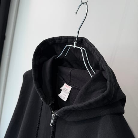 2000's〜 "Hanes Ultimate Cotton" Black Color Full-Zip Hoodie