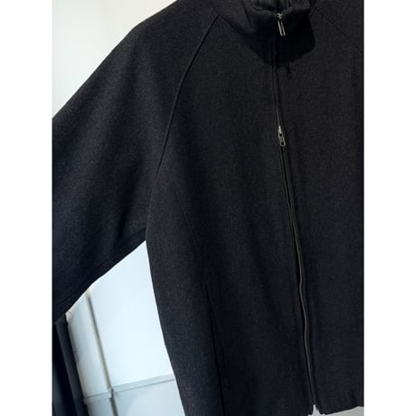 1990's-2000's Double Zipper Raglan Sleeve Wool Blend Jacket
