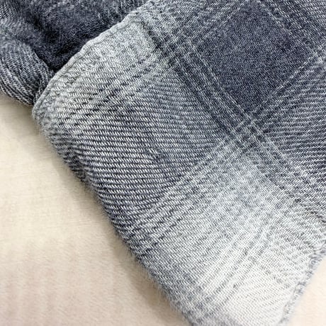 "POLO RALPH LAUREN" Ombre plaid pettern cotton western shirt