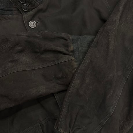 1990's Type A-1 Charcoal color nubuck leather jacket