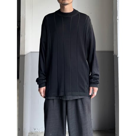 2000's "JHANE BARNES" Irregular rib silk knit pullover