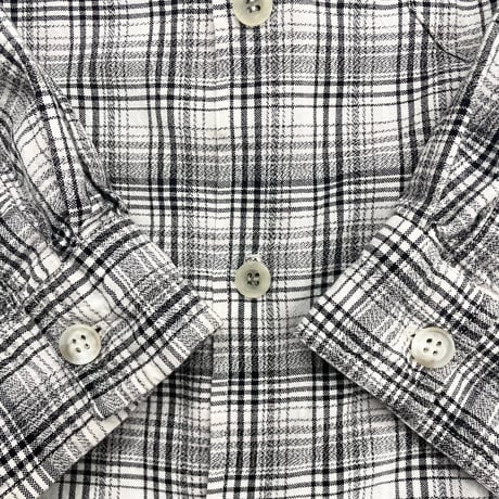1990's Ombre praid patterned cotton shirt