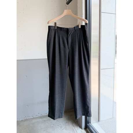 1980's USA MADE Gray × Pink color 2tuck slacks pants