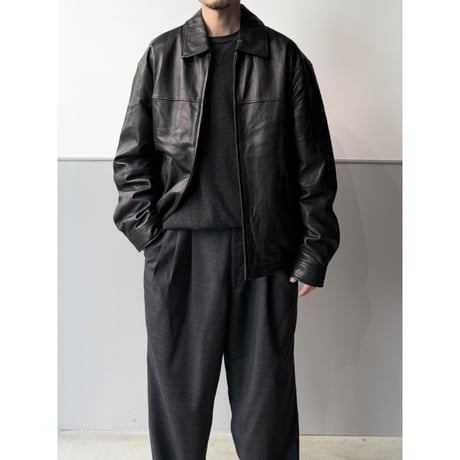 2000's Black Leather Drizzler Jacket