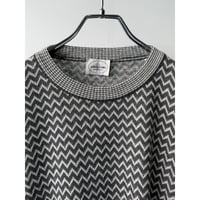 1990's ITALY MADE Cotton Blend Geometric Pattern Knit Sweater