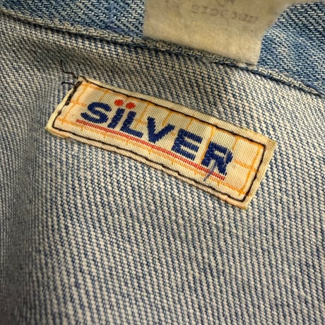 1980's-Early 1990's CANADA MADE Denim hook jacket with gusset pocket